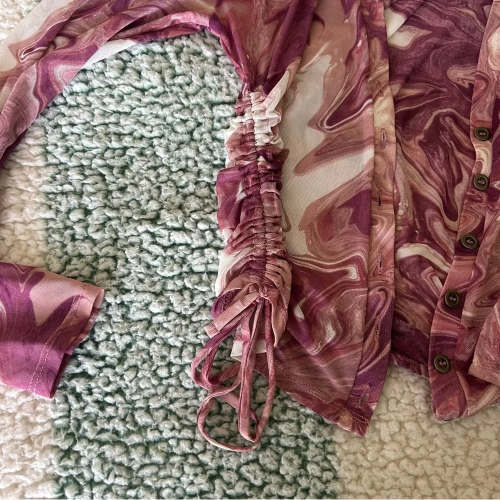 Pink Button Down - Picture 4 of 5